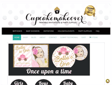 Tablet Screenshot of cupcakemakeover.com